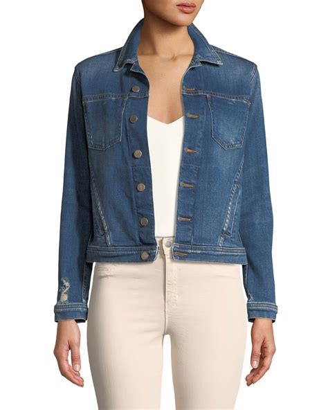 l'agence celine denim jacket|L'Agence Celine Button.